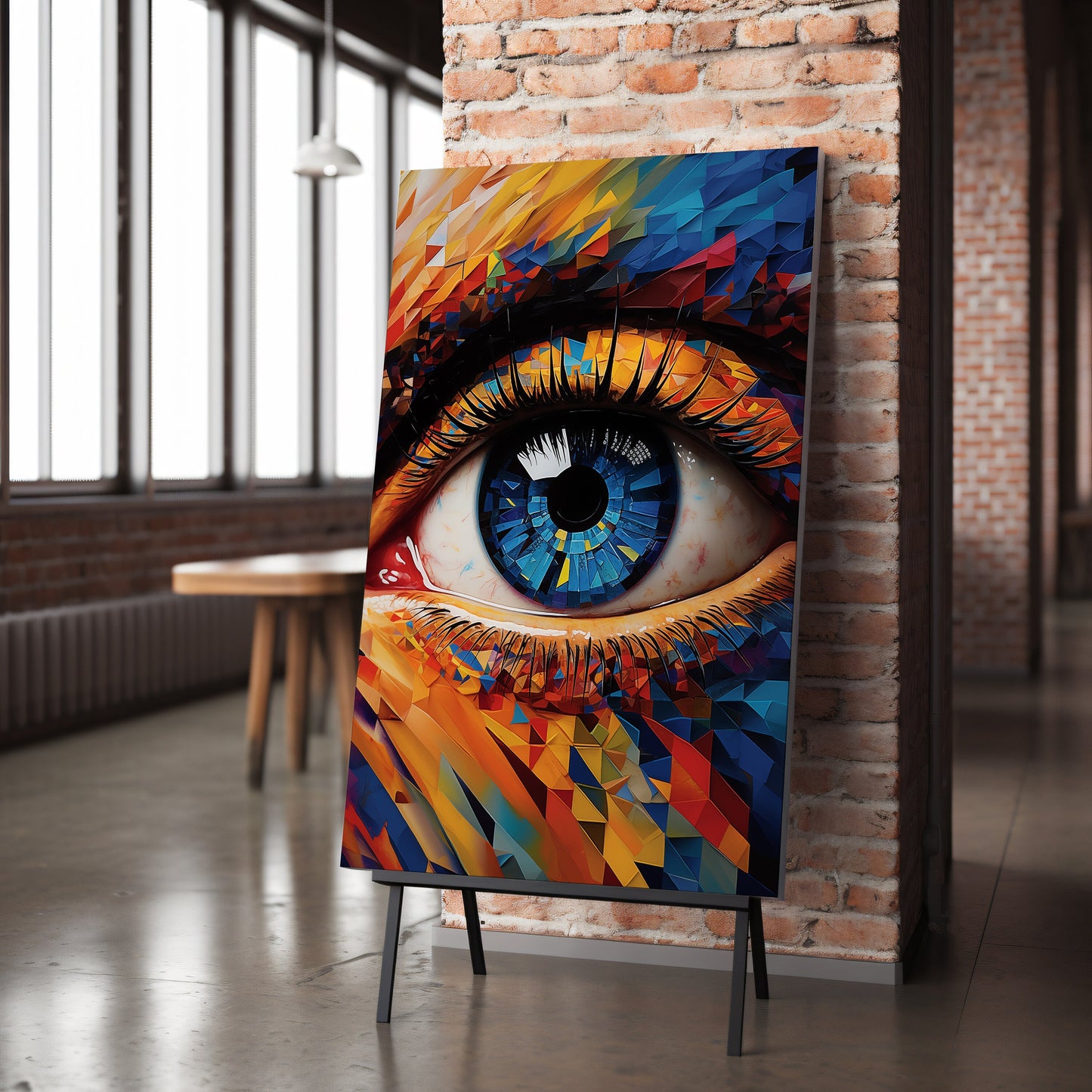 Abstract Eye Painting, Eye Wall Art, Abstract Canvas, Eye Abstract Wall Art, Abstract Wall Decor, Eye Oil Painting, Eye Poster I43