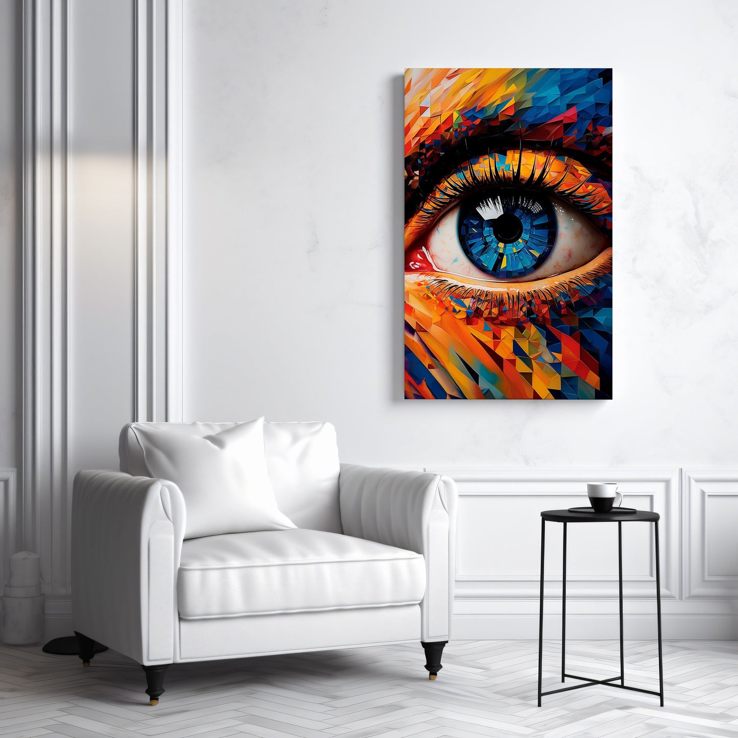Abstract Eye Painting, Eye Wall Art, Abstract Canvas, Eye Abstract Wall Art, Abstract Wall Decor, Eye Oil Painting, Eye Poster I43