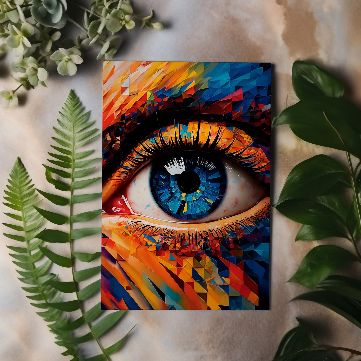 Abstract Eye Painting, Eye Wall Art, Abstract Canvas, Eye Abstract Wall Art, Abstract Wall Decor, Eye Oil Painting, Eye Poster I43